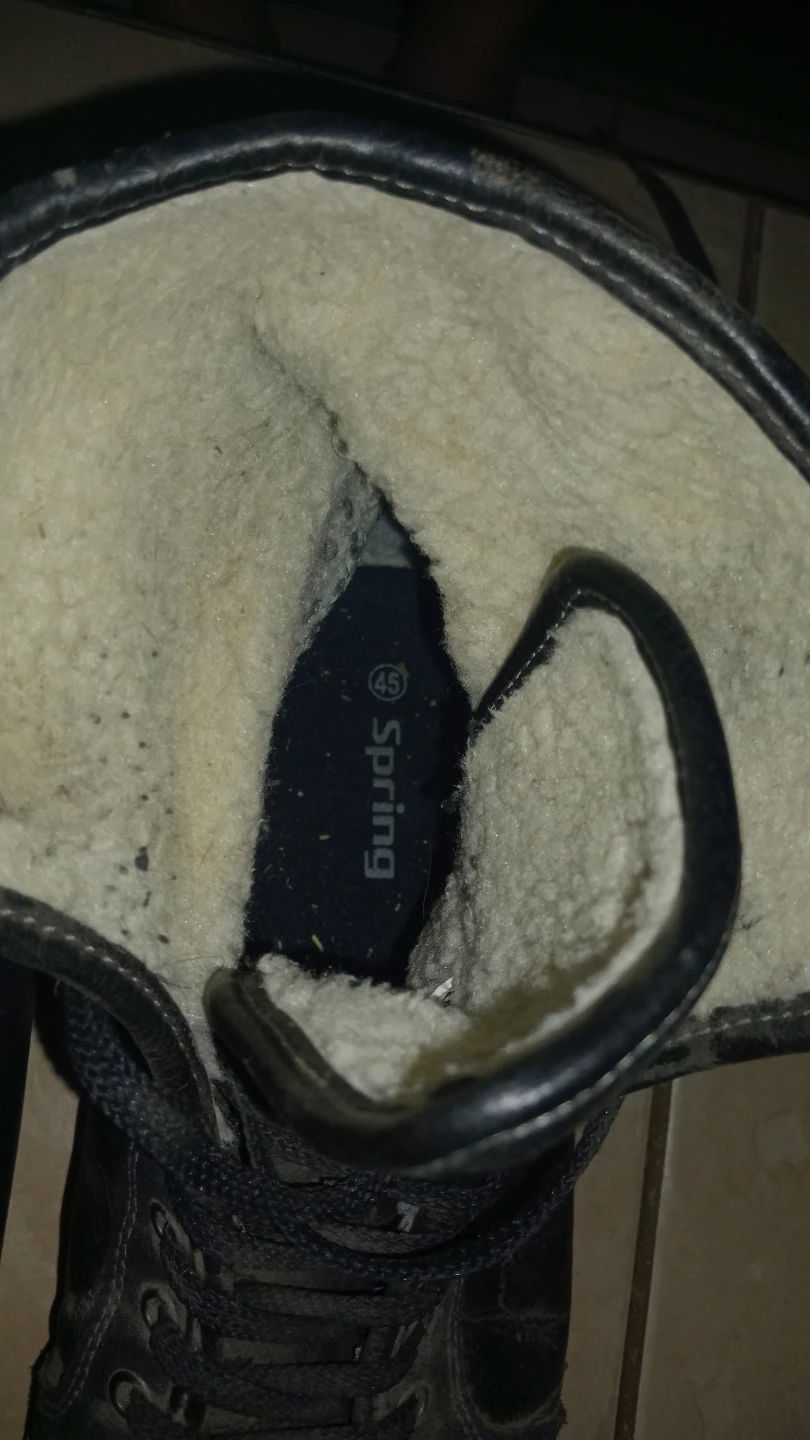 Spring Black Lined Boots Size 45 - photo 4