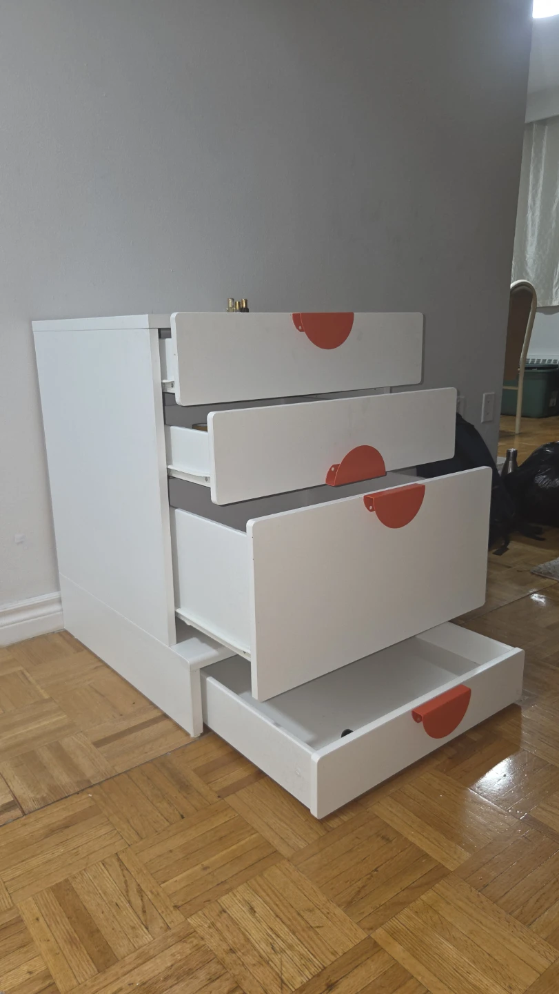 Ikea White 4-Drawer Dresser - photo 3
