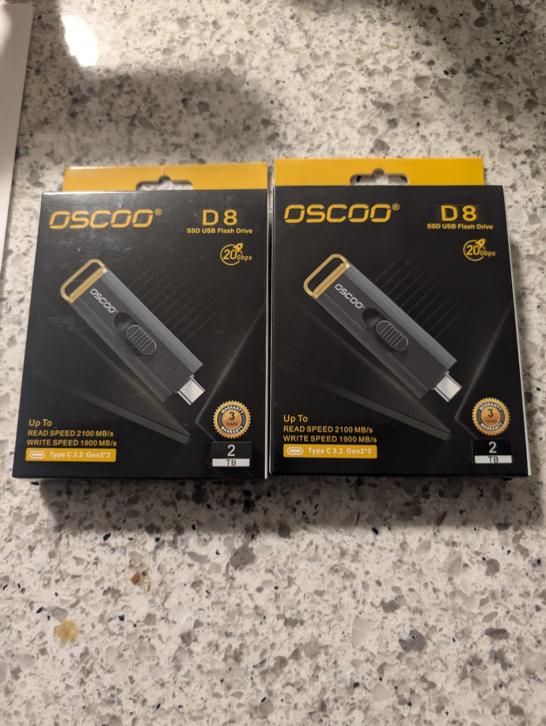 OSCOO D8 2TB SSD USB Flash Drive Type C 3.2 Gen2*2