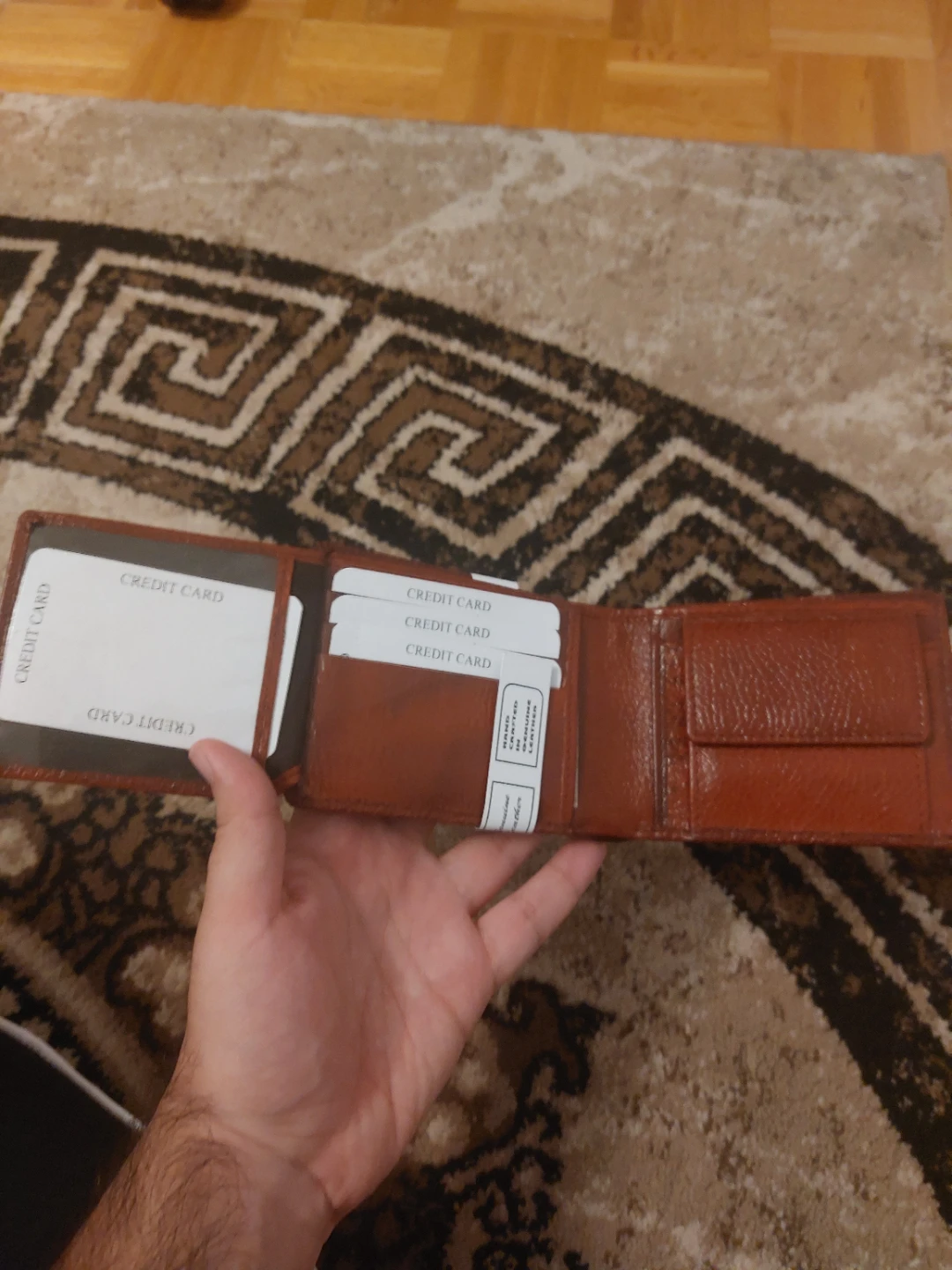Genuine Leather Bifold Wallet - photo 5
