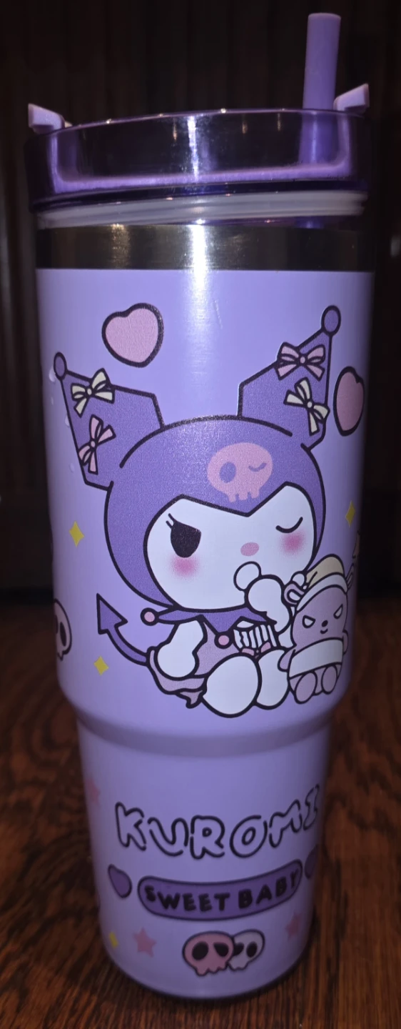Kuromi "Sweet Baby" Tumbler with Straw - photo 2