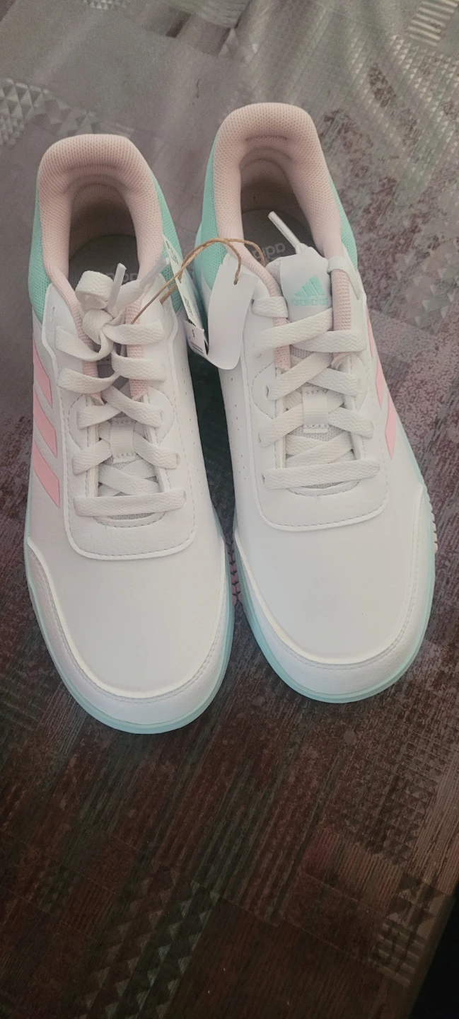 Adidas Kids White Pink Mint Sneakers
