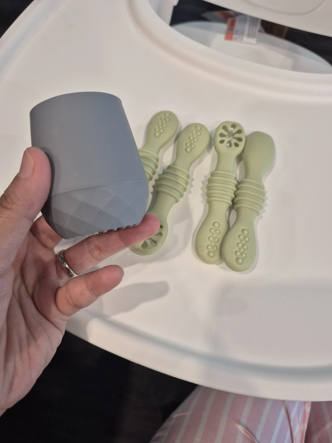 Silicone Baby Spoons and Cup Set