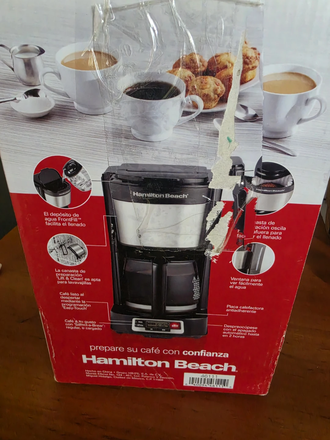 Hamilton Beach FrontFill Compact 5 Cup Programmable Coffee Maker