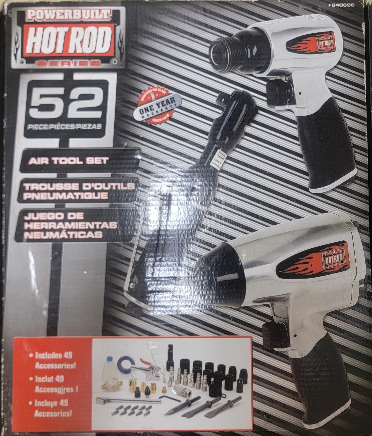 Powerbuilt Hot Rod Series 52 Piece Air Tool Set