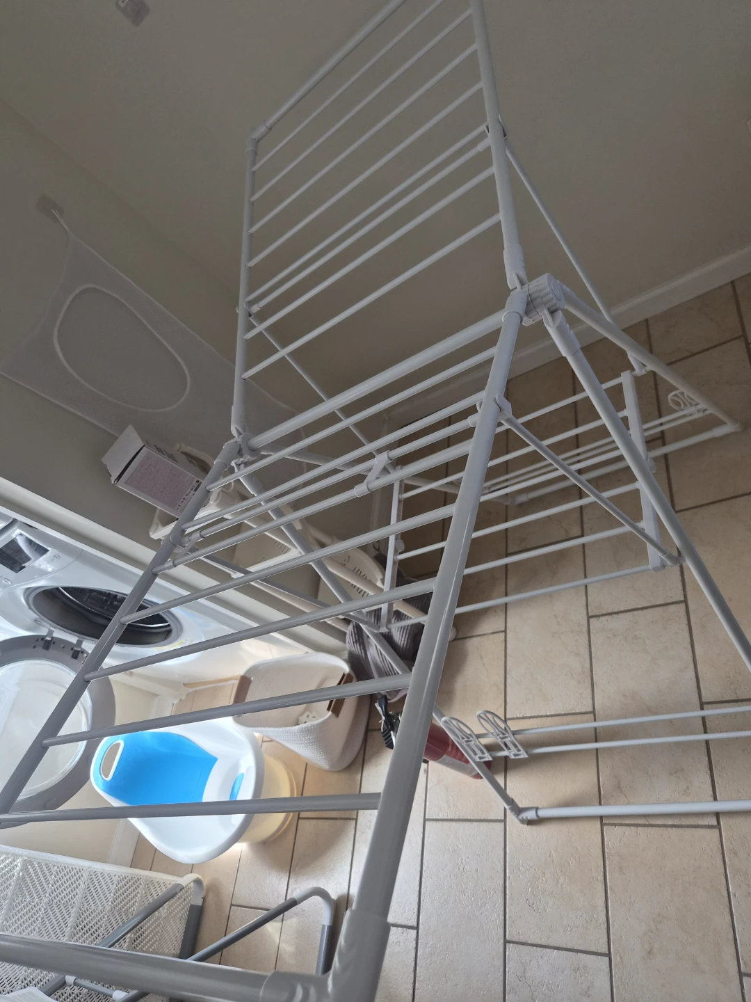 White Laundry Drying Rack - photo 2