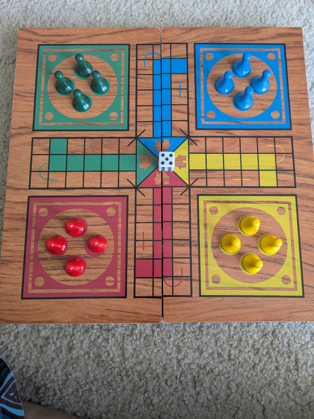 Pavilion Pachisi Ludo Folding Board Game - photo 3