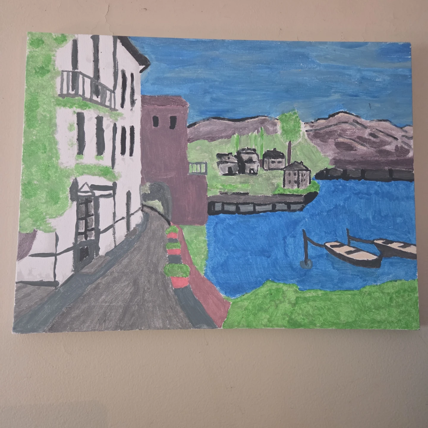Canvas Painting of different things - photo 2