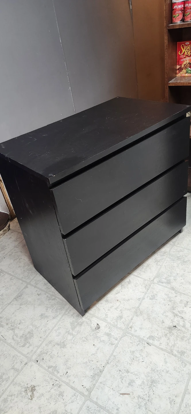 Black 3-Drawer ikea dresser