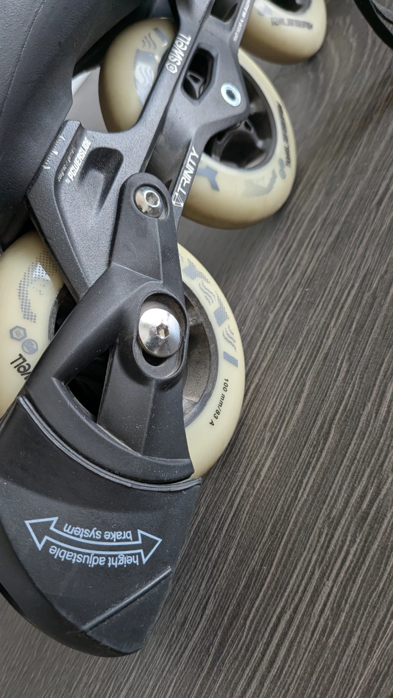 Powerslide Swell Inline Skates – Black/Grey Knit – 100mm Wheels - photo 5