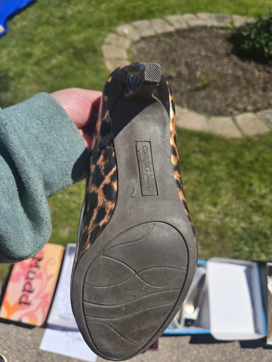 Comfort Plus Leopard Print Heels - Size 7 - photo 3