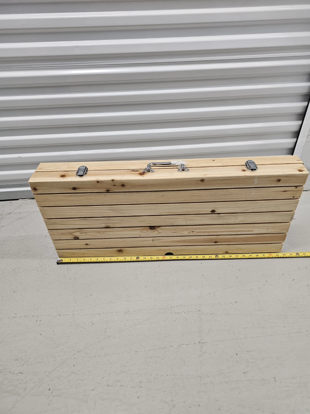 Portable Wooden Picnic Table with Benches - photo 2