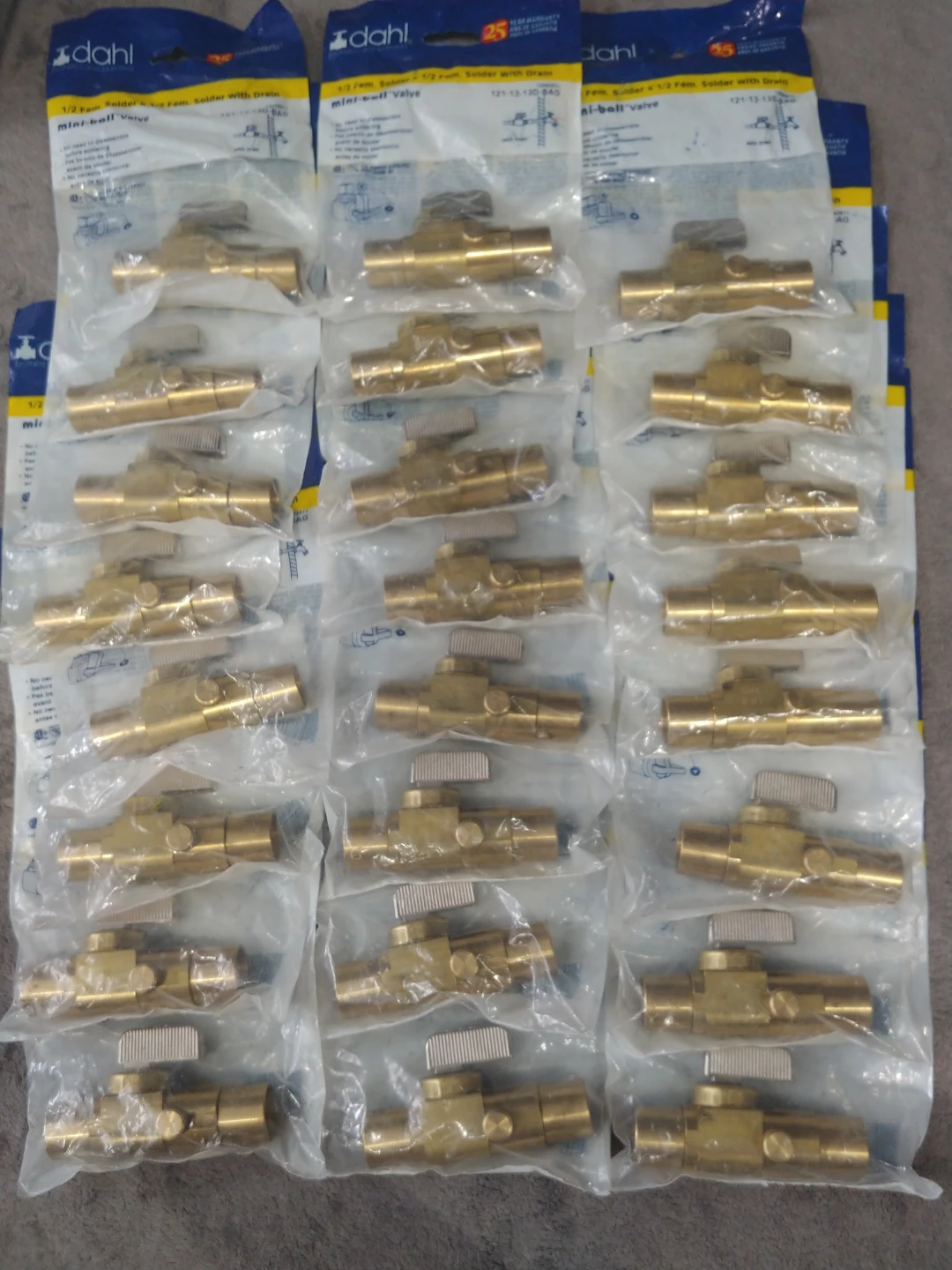 Dahl 1/2" Fem. Solder x 1/2" Fem. Solder mini-ball Valve - photo 2