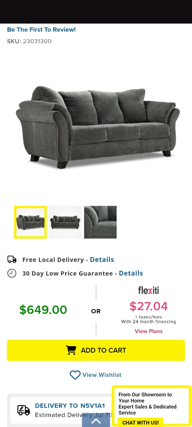 Newly bought sofa from Leone's (less than 6 months) - photo 5