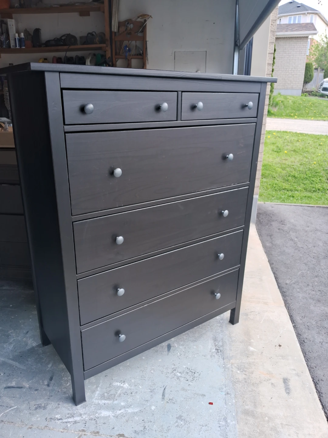 Dark Grey 6-Drawer Dresser