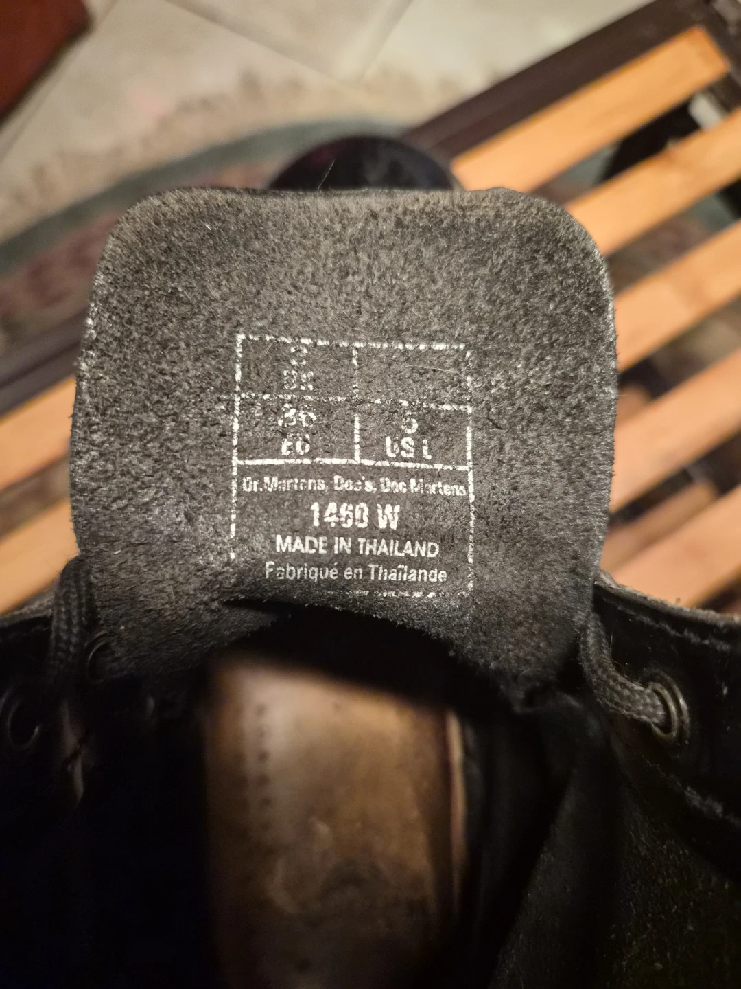 Dr. Martens 1460 W Boots Black Leather Size 5 US - photo 3