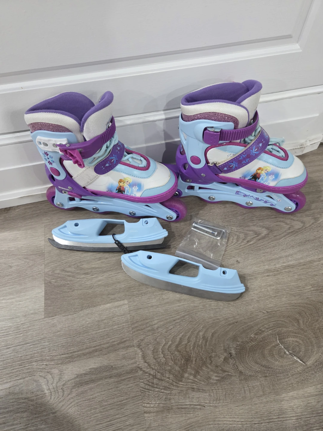 Disney Frozen Adjustable Inline Skates and Ice Skates