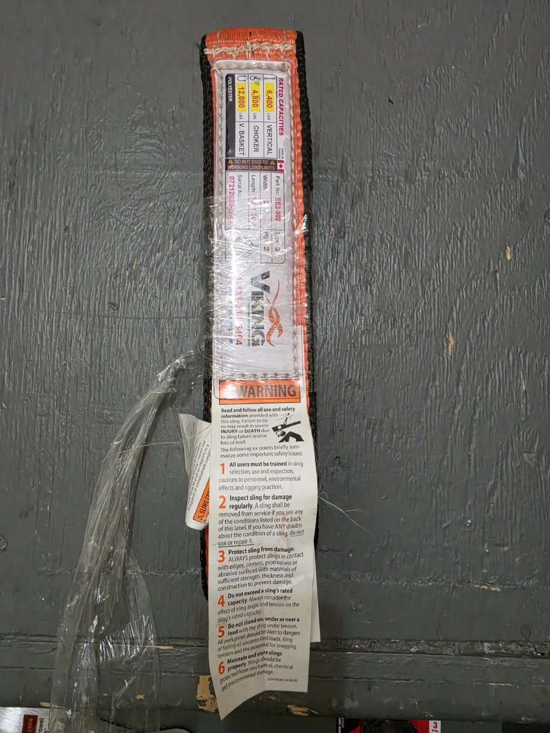 Viking Polyester Lifting Sling EE2-902 10 ft