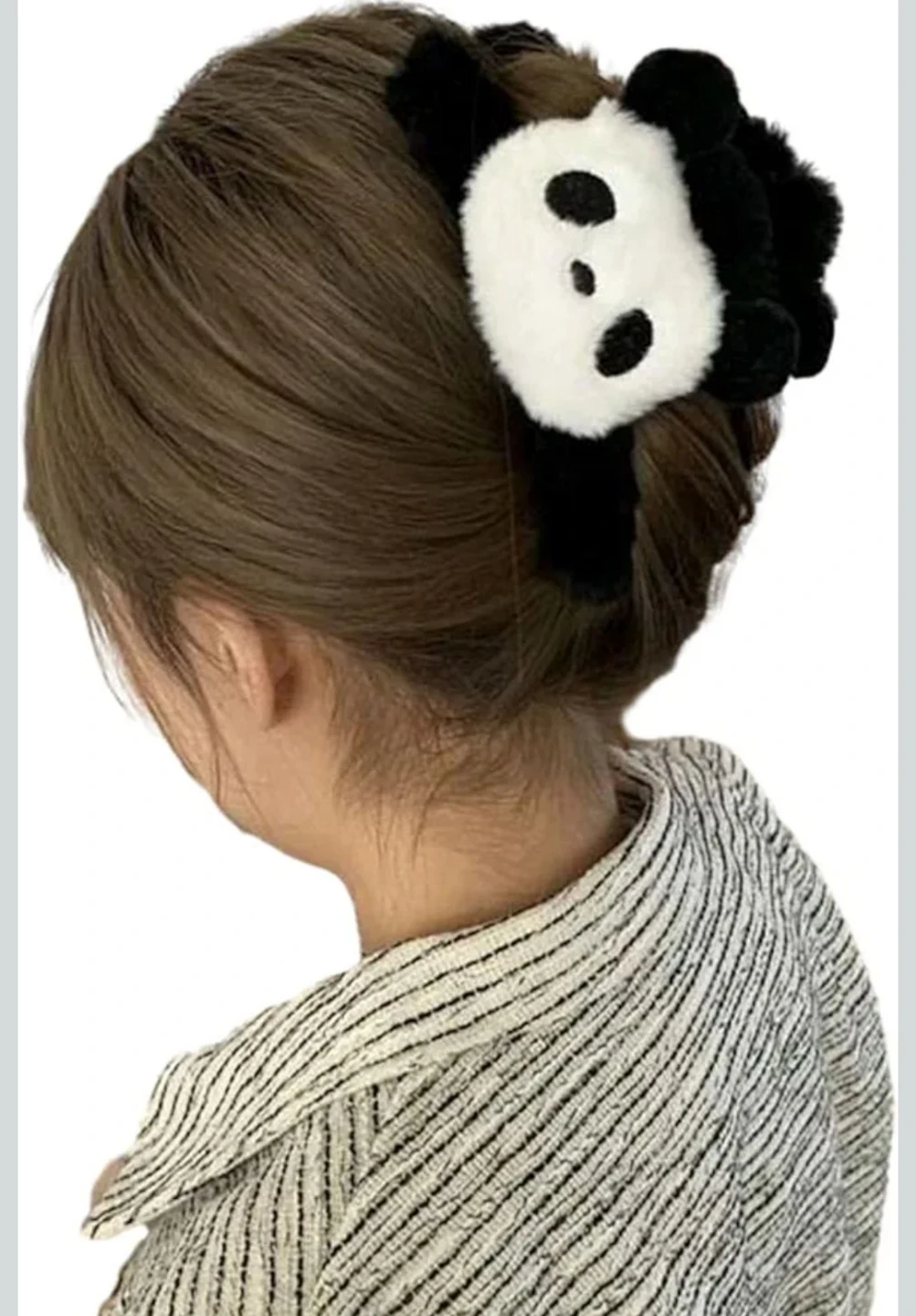 Panda Plush Claw Clip