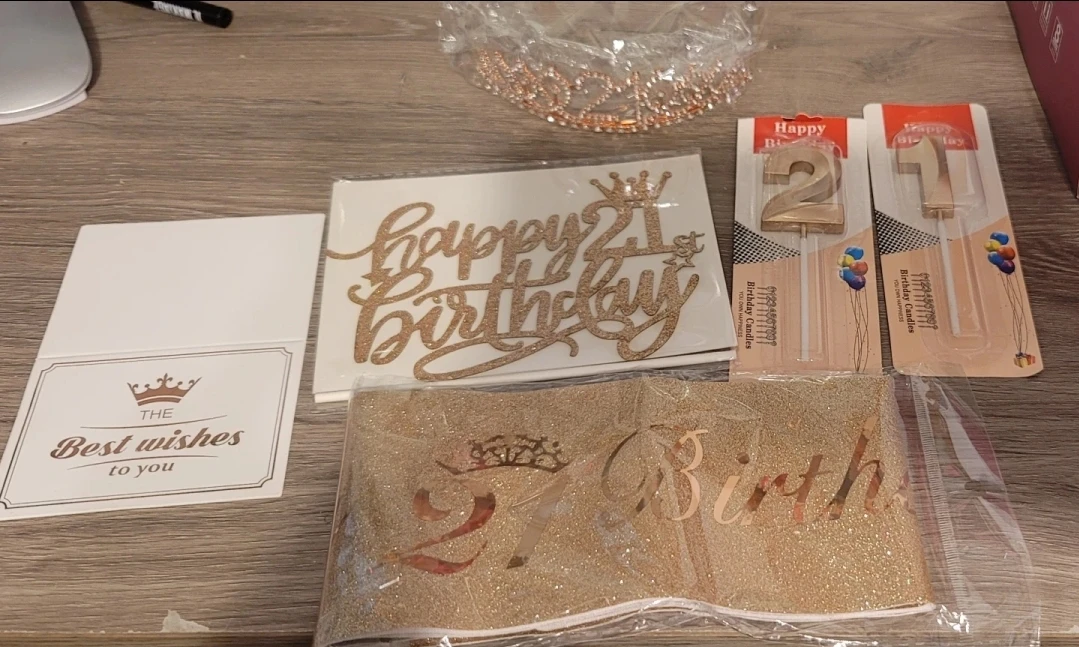 Newc21st Birthday Tiara and Sash Set - photo 4