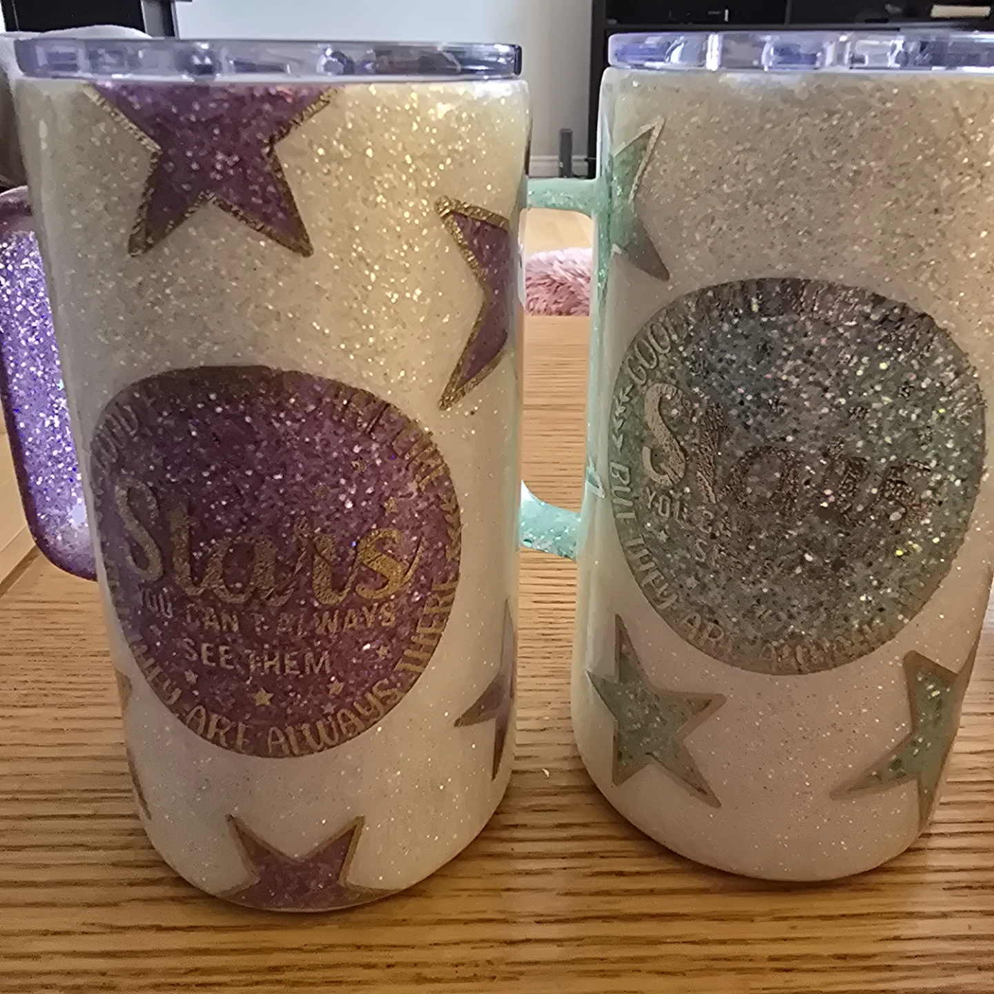 Custom Glitter Tumblers with Lids - photo 2