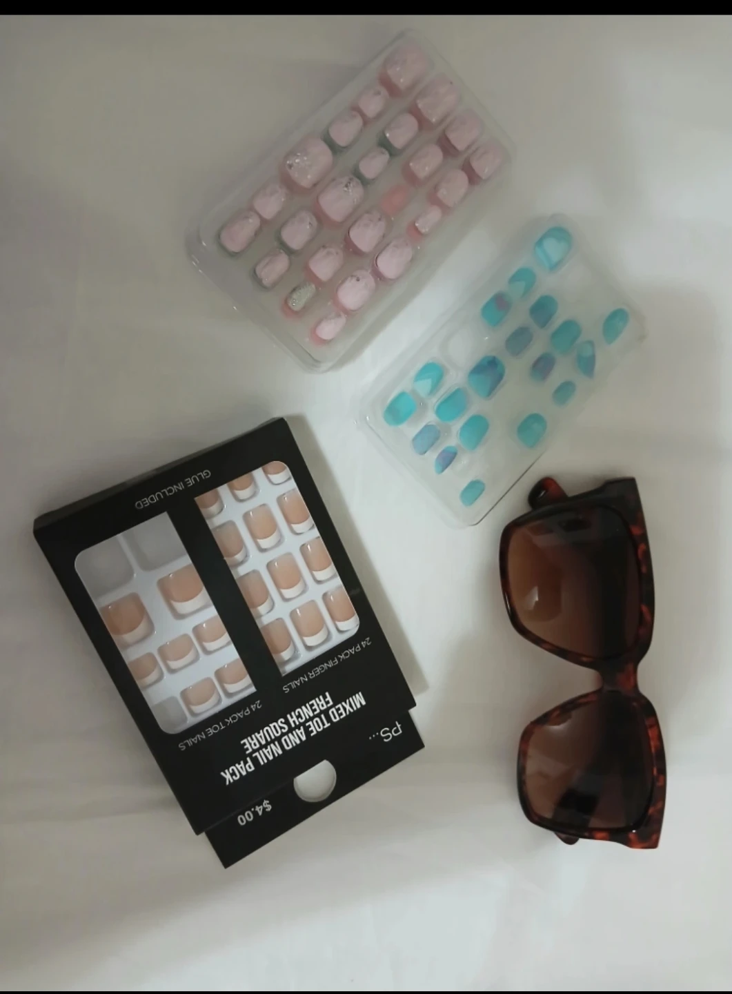 PS... Mixed Toe and Nail Pack French Square