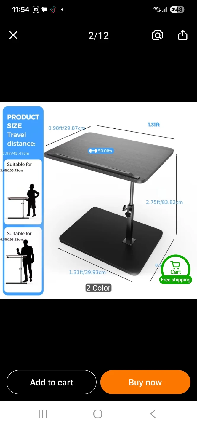 Adjustable Side Table