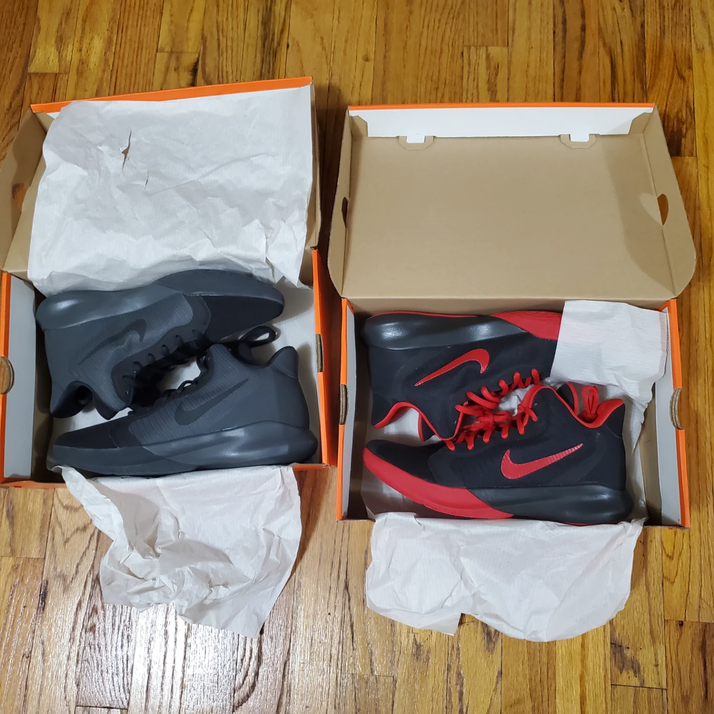 Nike Basketball Shoes - Black and Red/Black