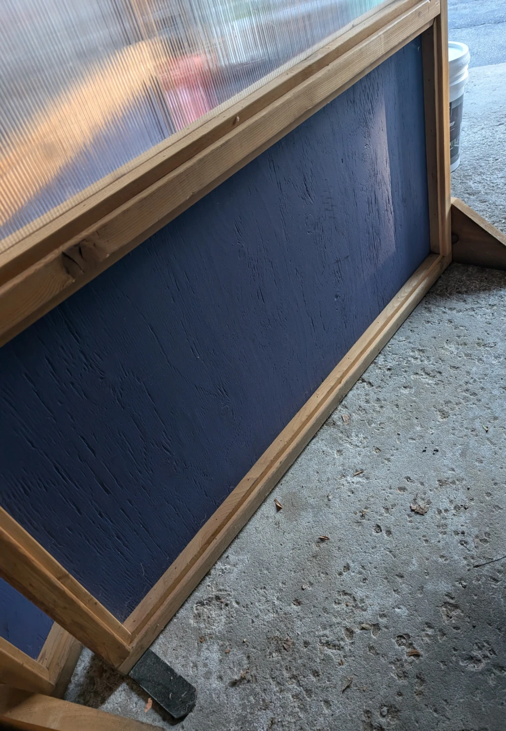Wooden Room Divider with Translucent Panels - photo 3