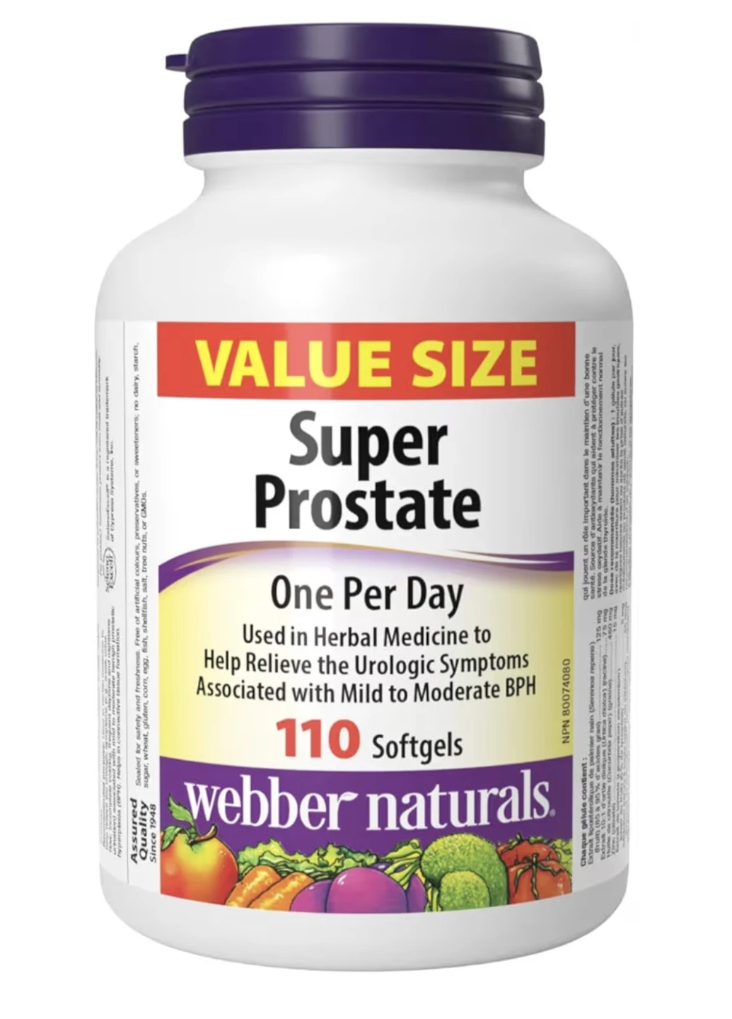 Webber Naturals Super Prostate Softgels, 110 Count