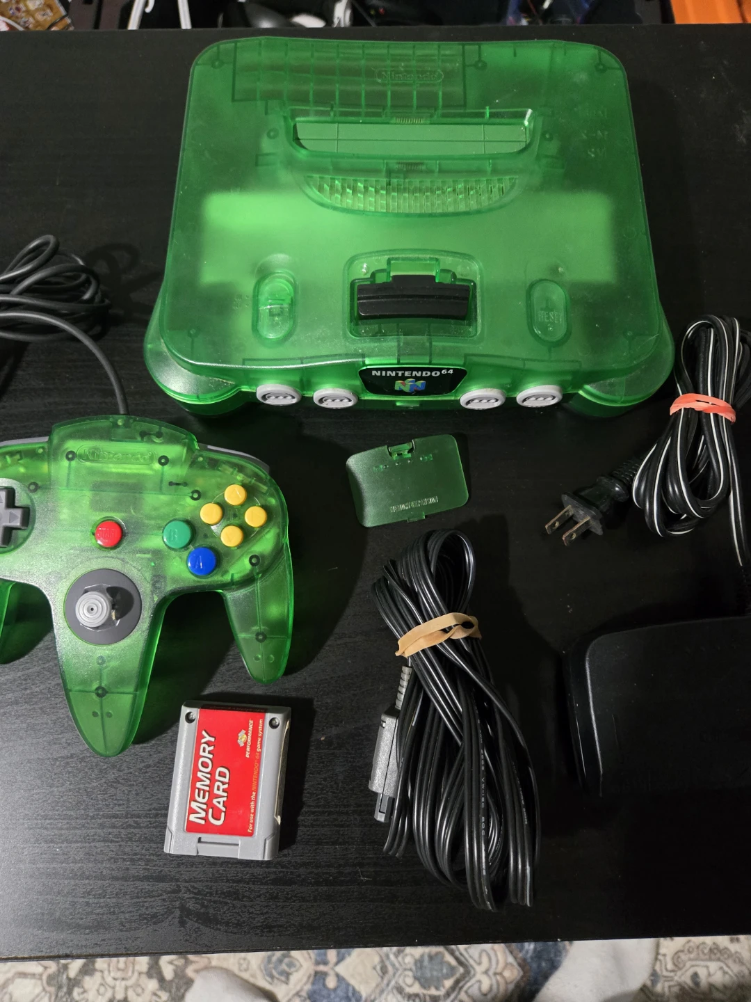 Nintendo 64 Transparent Green Console Bundle - photo 4
