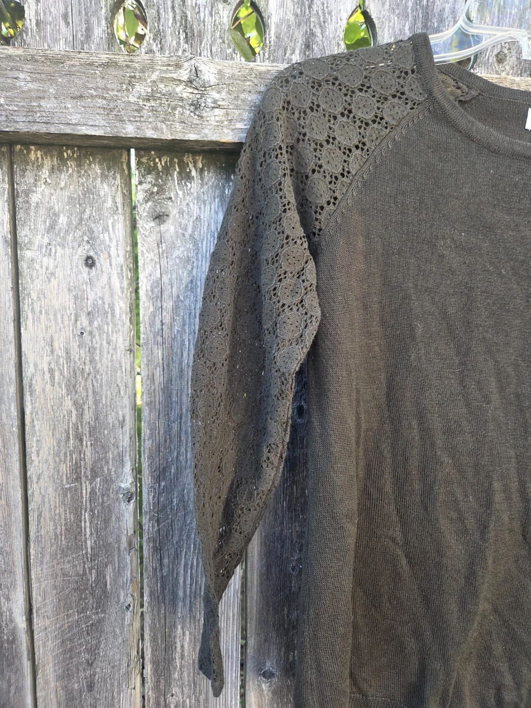 Van Heusen Women's Lace Sleeve Sweater - XS/TP - photo 2
