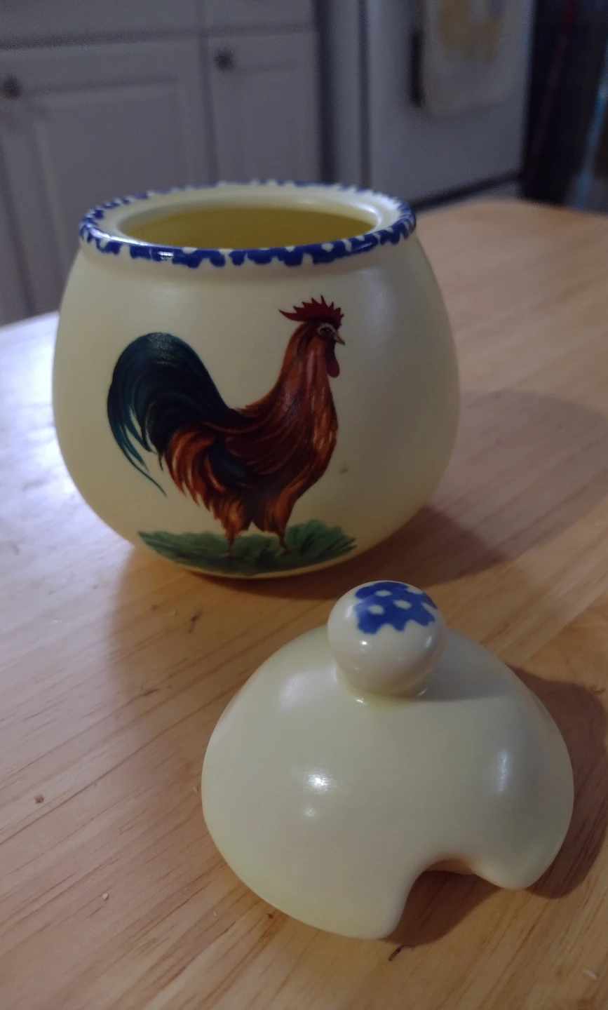 Creamer and Sugar Bowl Set with Rooster Design - photo 3
