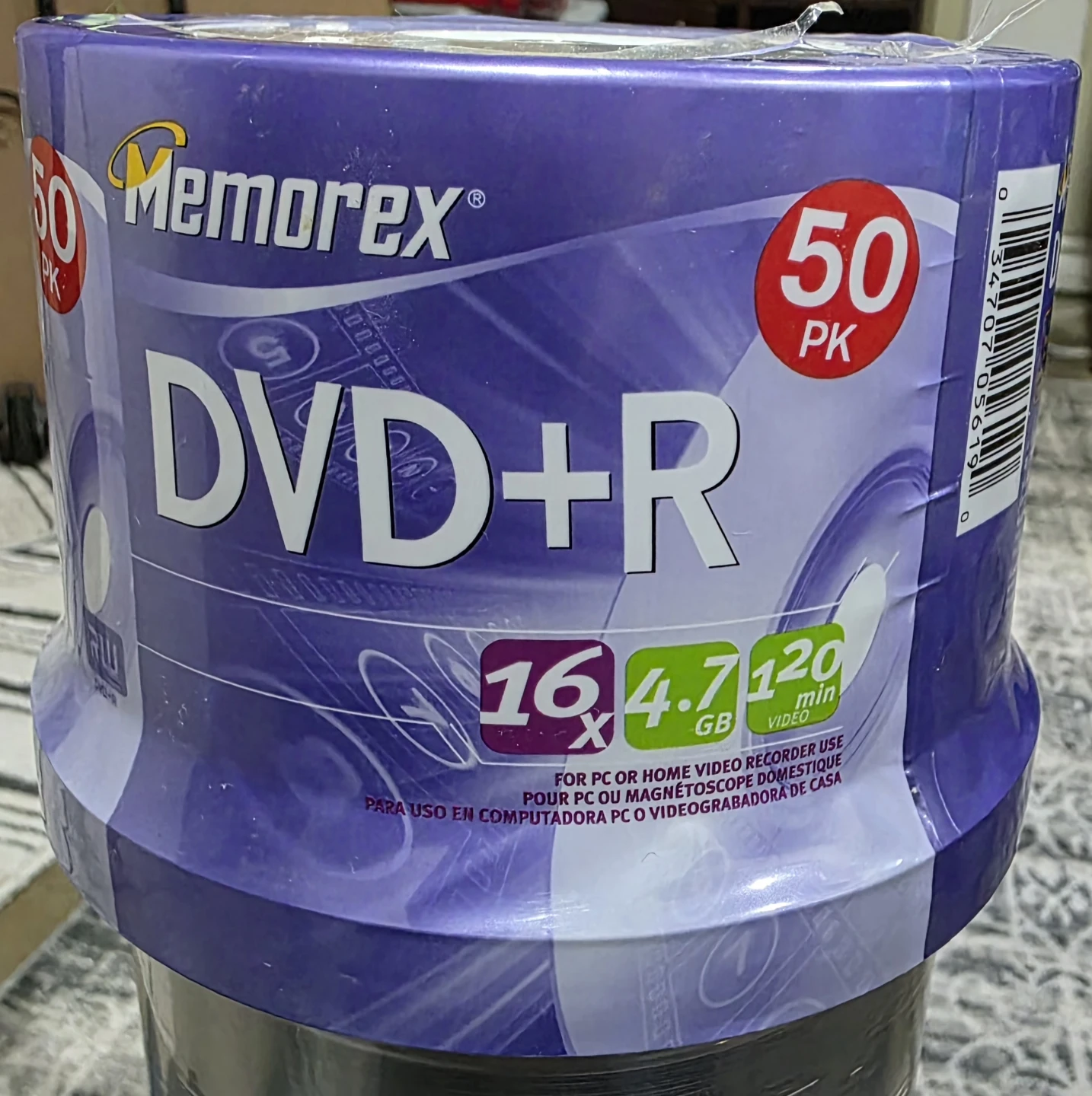 Brand New Memorex DVD+R 50 Pack Spindle 16x