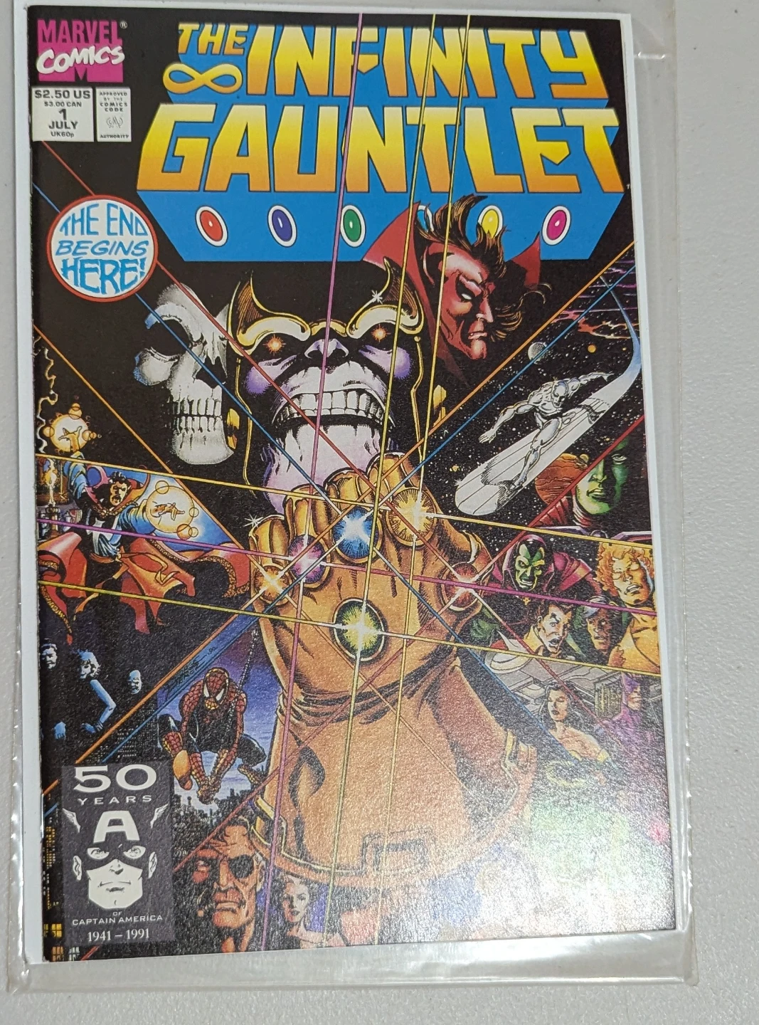 The Infinity Gauntlet Comic Book Lot