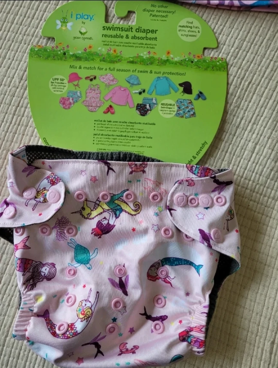 Swimsuit Diaper & Rash Guard Set - 0-12 Months - photo 3