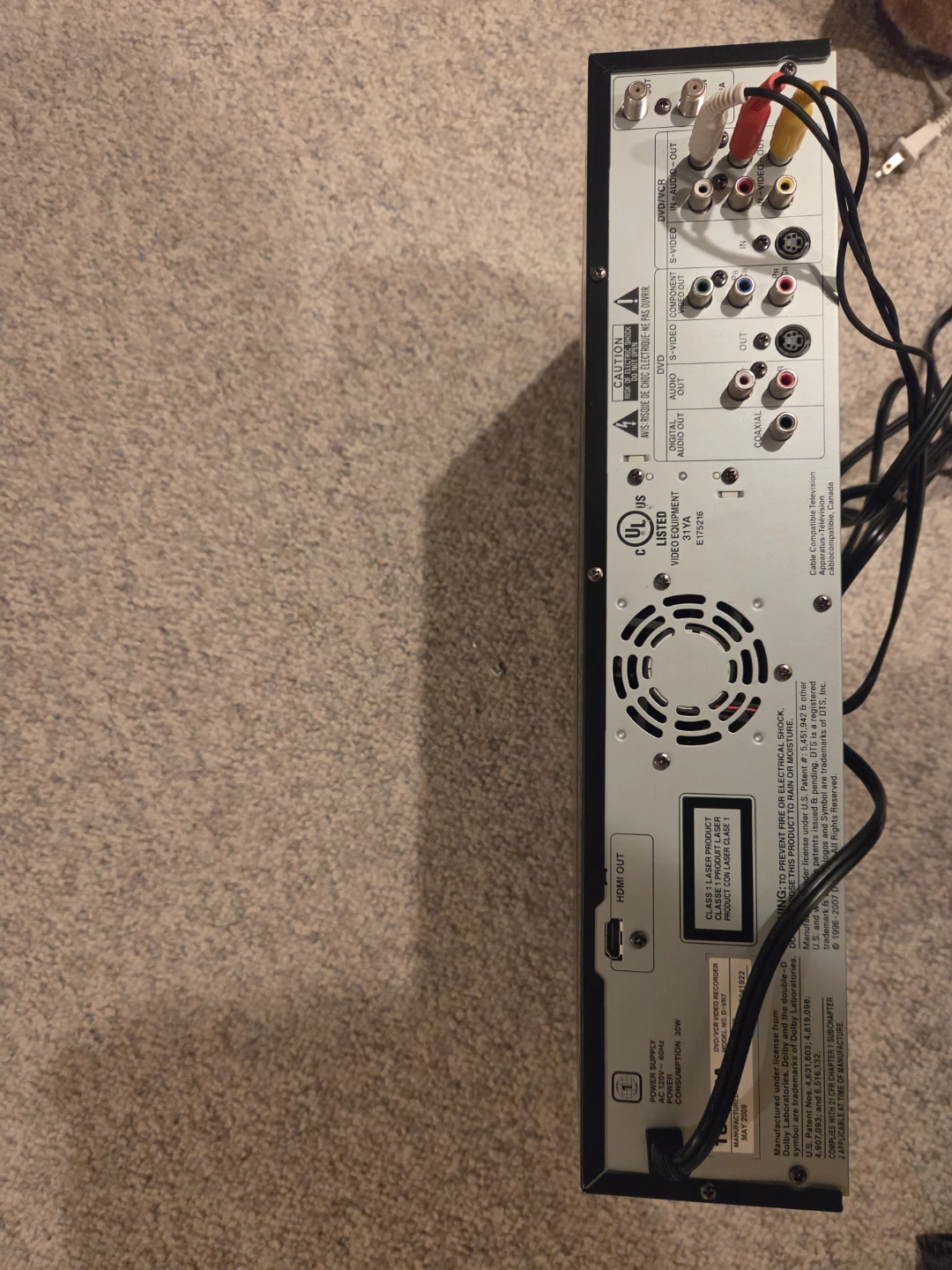 Toshiba VHS Hi-Fi DVD Video Cassette Recorder - photo 2