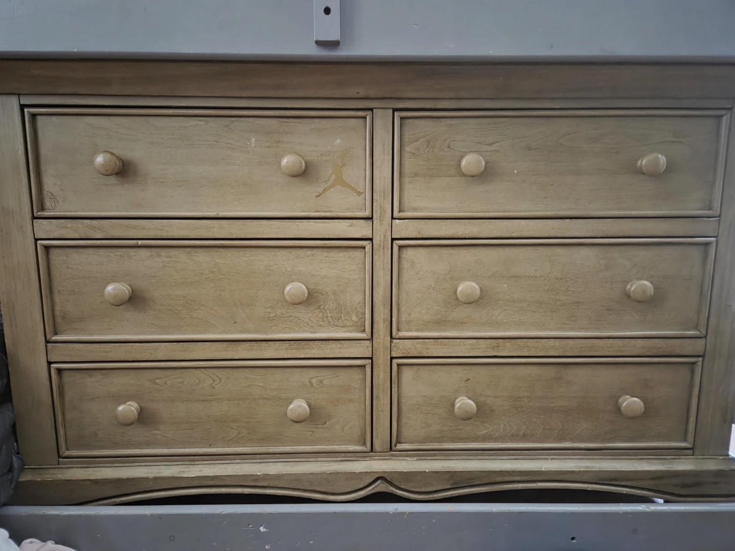 Wooden 6-Drawer Dresser