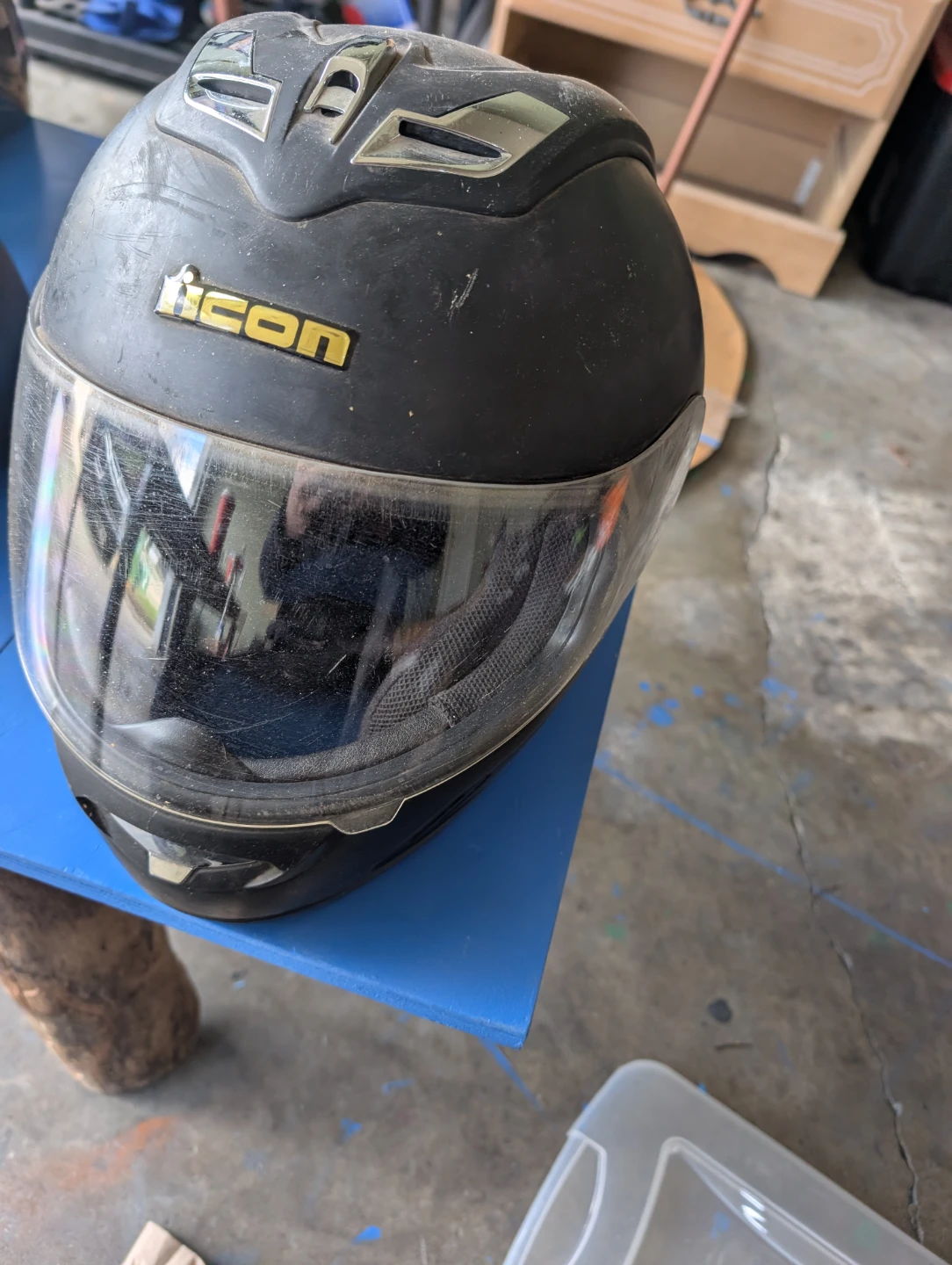Icon motorcycle helmet