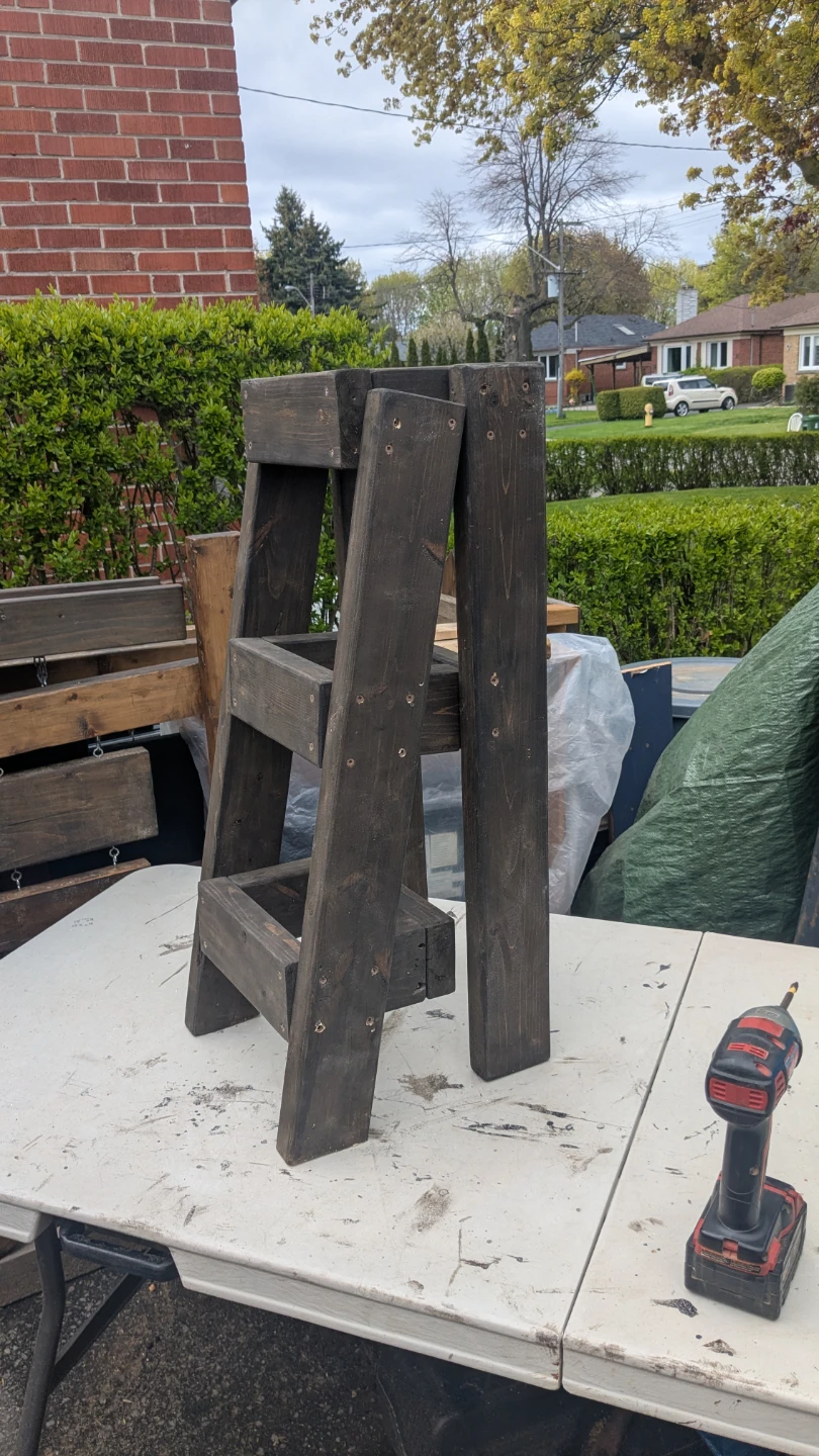 Wooden 3-Tiered Plant Stand - photo 2