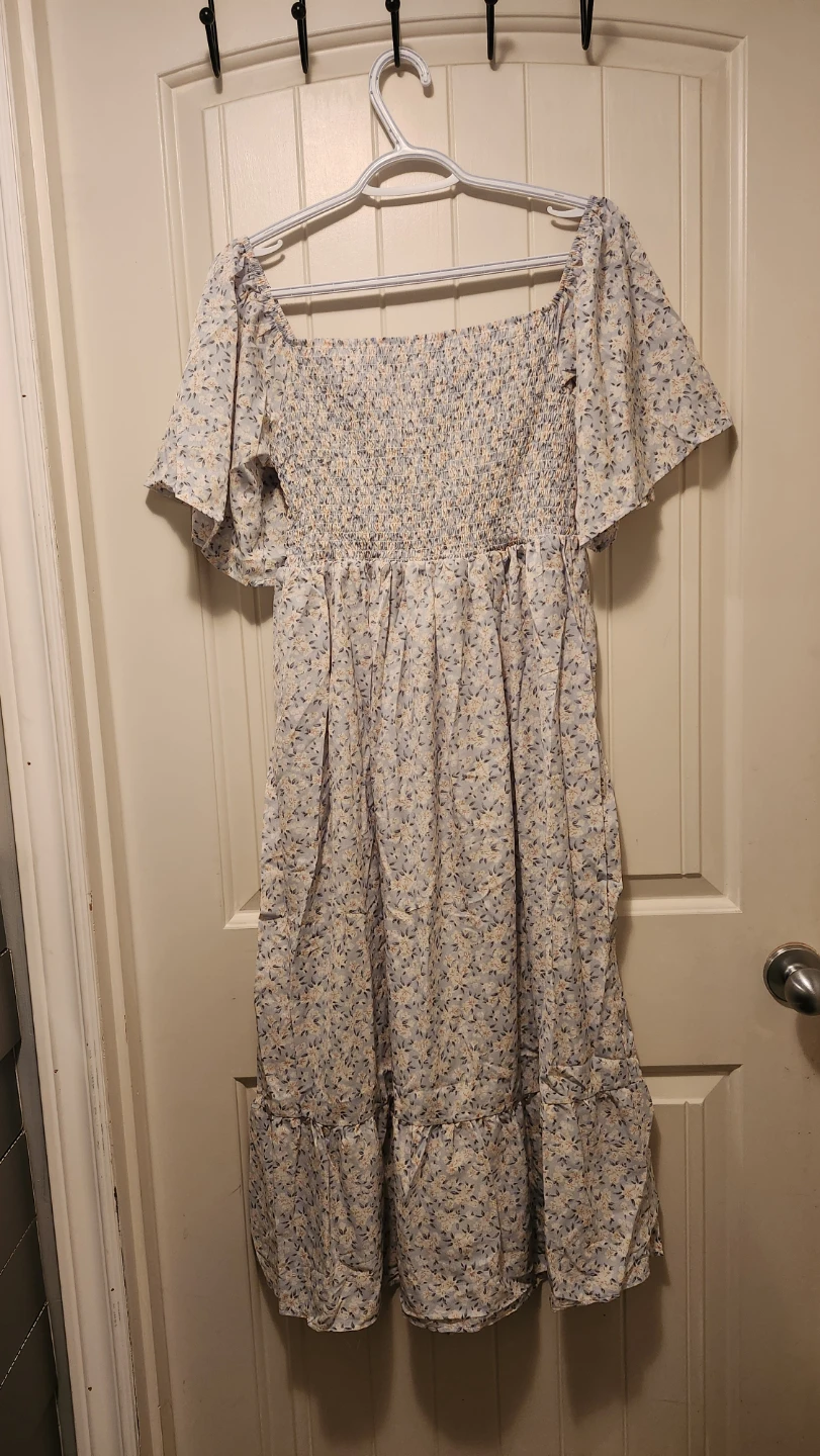 Maternity Floral Off-the-Shoulder Dress - photo 5