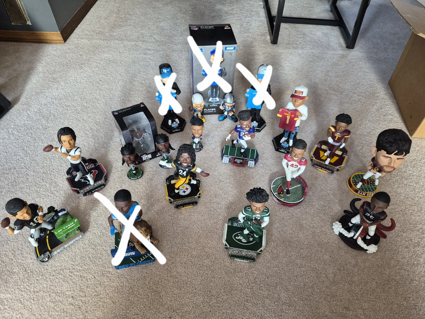 Collection of NFL Player Bobbleheads