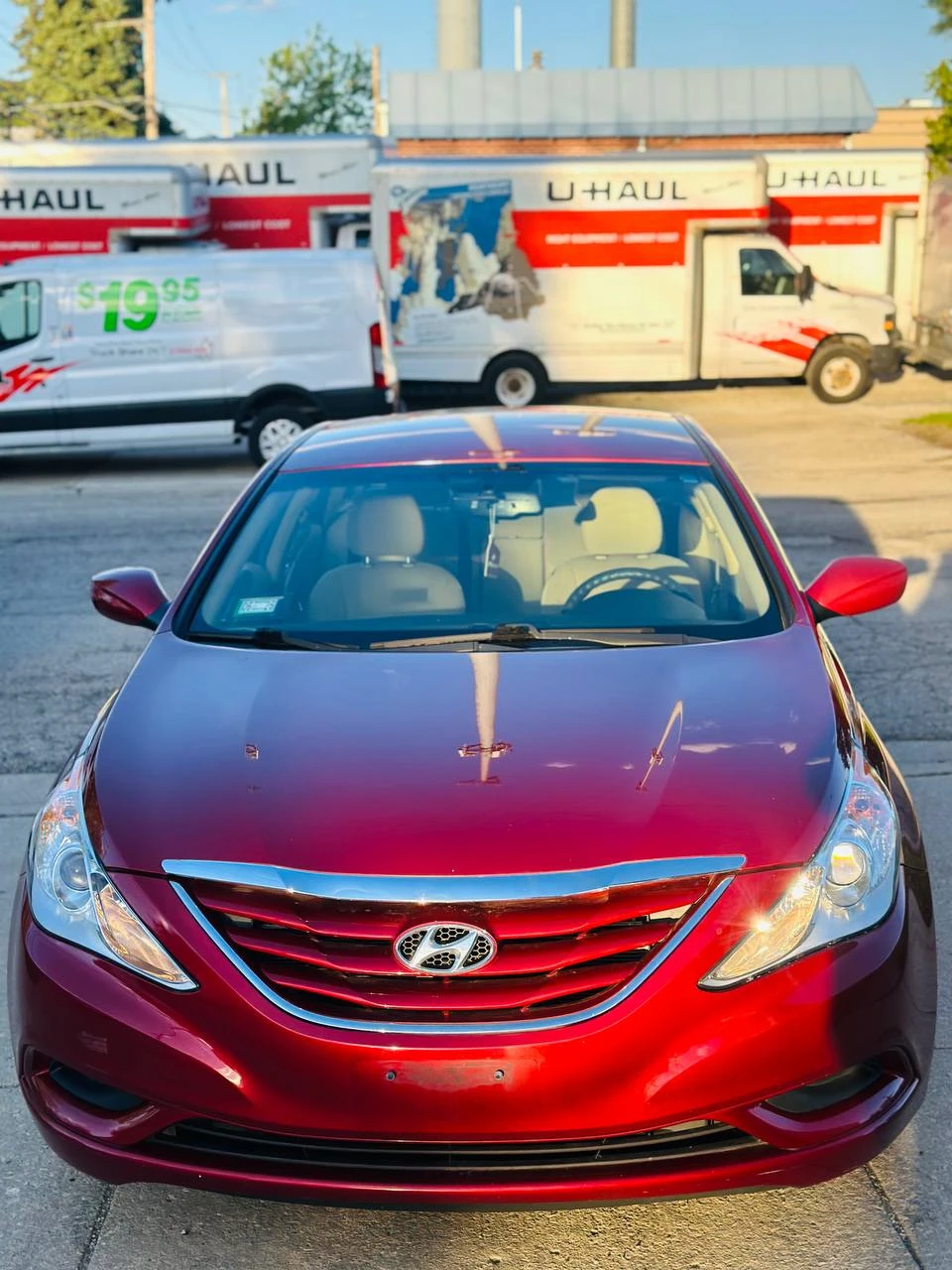 Red Hyundai Sonata Sedan - photo 3