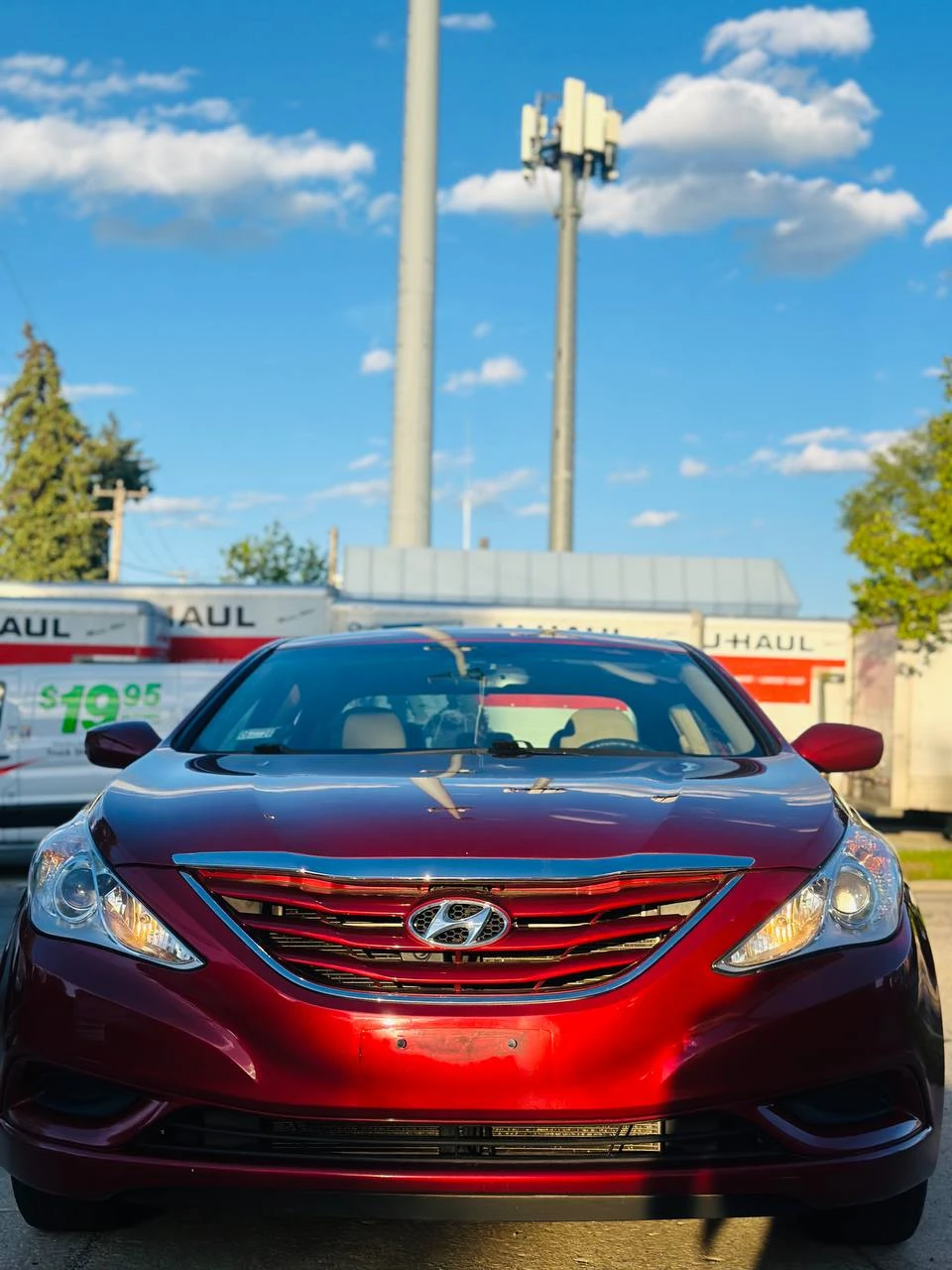 Red Hyundai Sonata Sedan - photo 4