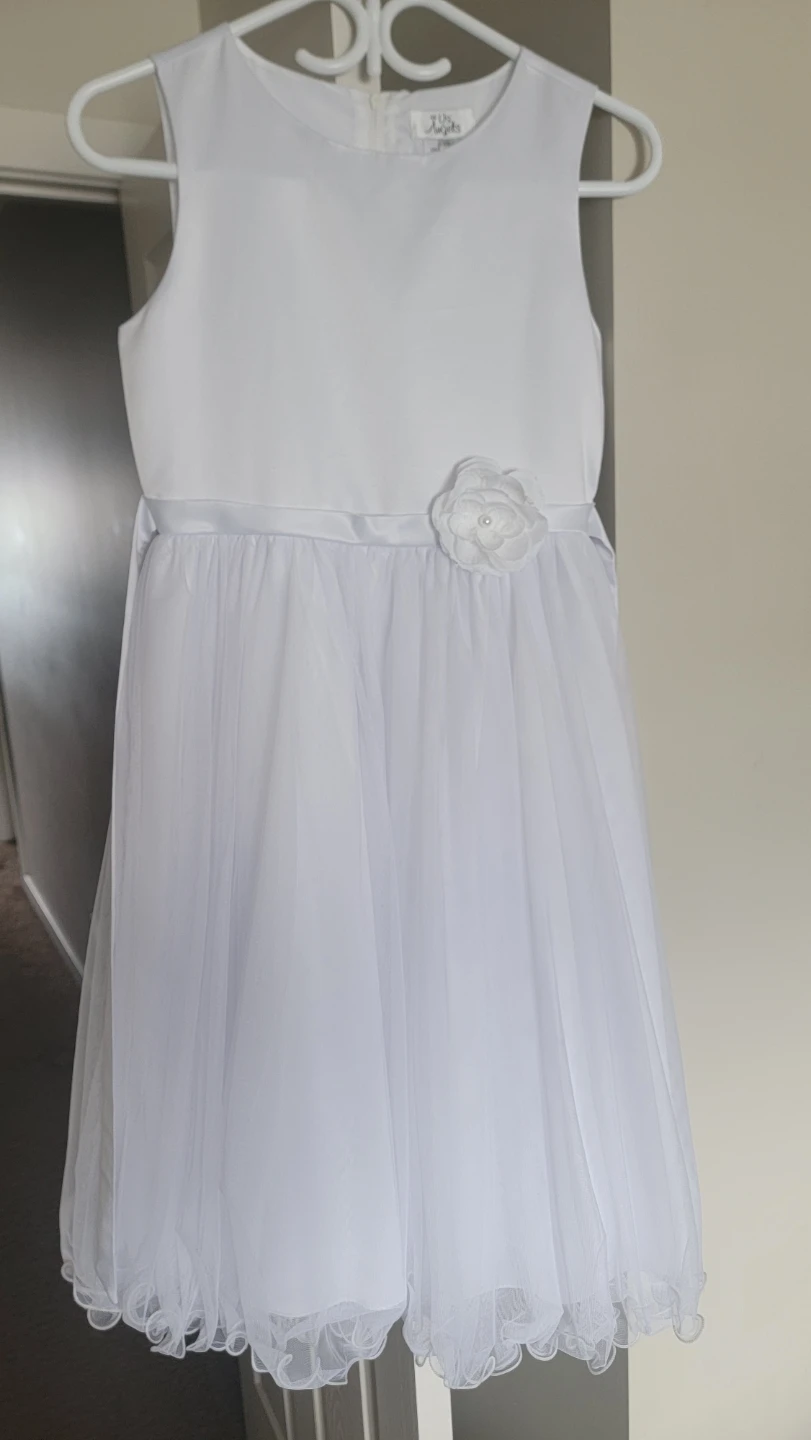 White Flower Girl / Special Occasion Dress - Size 14 - photo 2