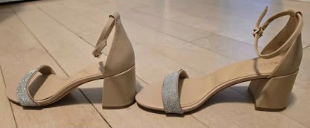ALDO Rhinestone Heeled Sandals - Size 8 (Worn Once) - photo 5