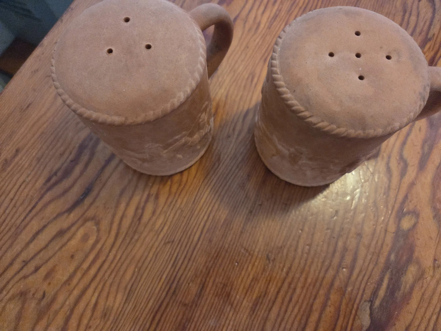 Ralph Lauren Terracotta Salt and Pepper Shakers