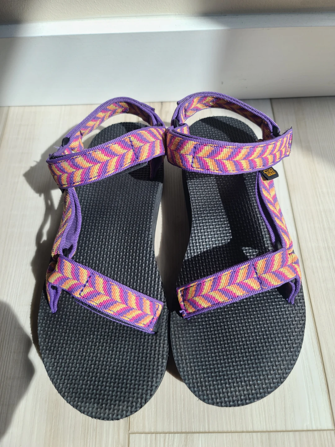 Teva Original Universal Sandals - Purple/Yellow/Pink Pattern - photo 3