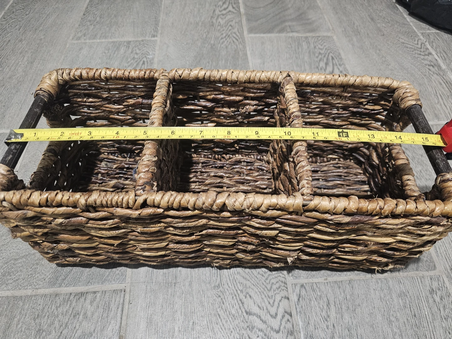 3-section hand-woven storage baskets - photo 3