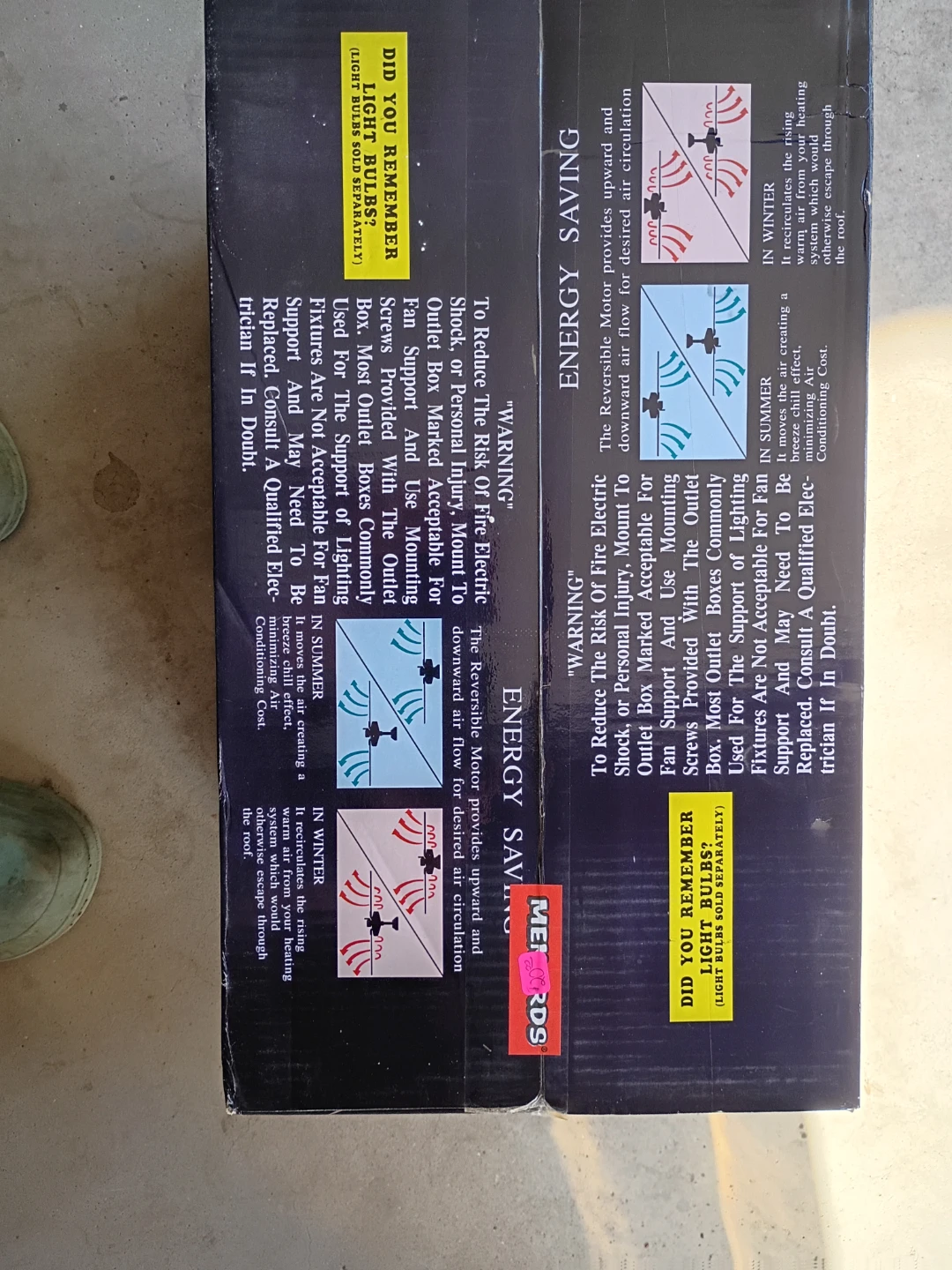 Ceiling fan in unopened box - photo 2